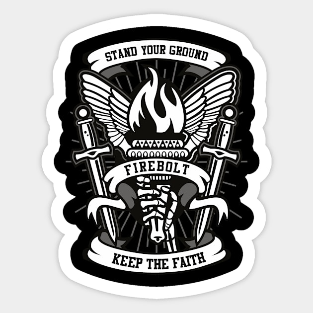 Stand Your Ground Torch Sticker by ChapulTee